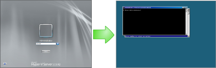 Hyper-V Server 登录界面